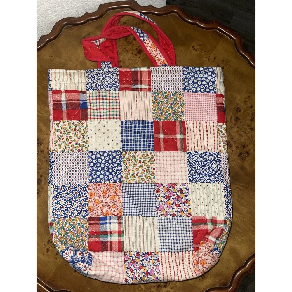 Vintage Patchwork Bag / Tote Quilt pattern Hobo Hippie By Now Design Snap Close